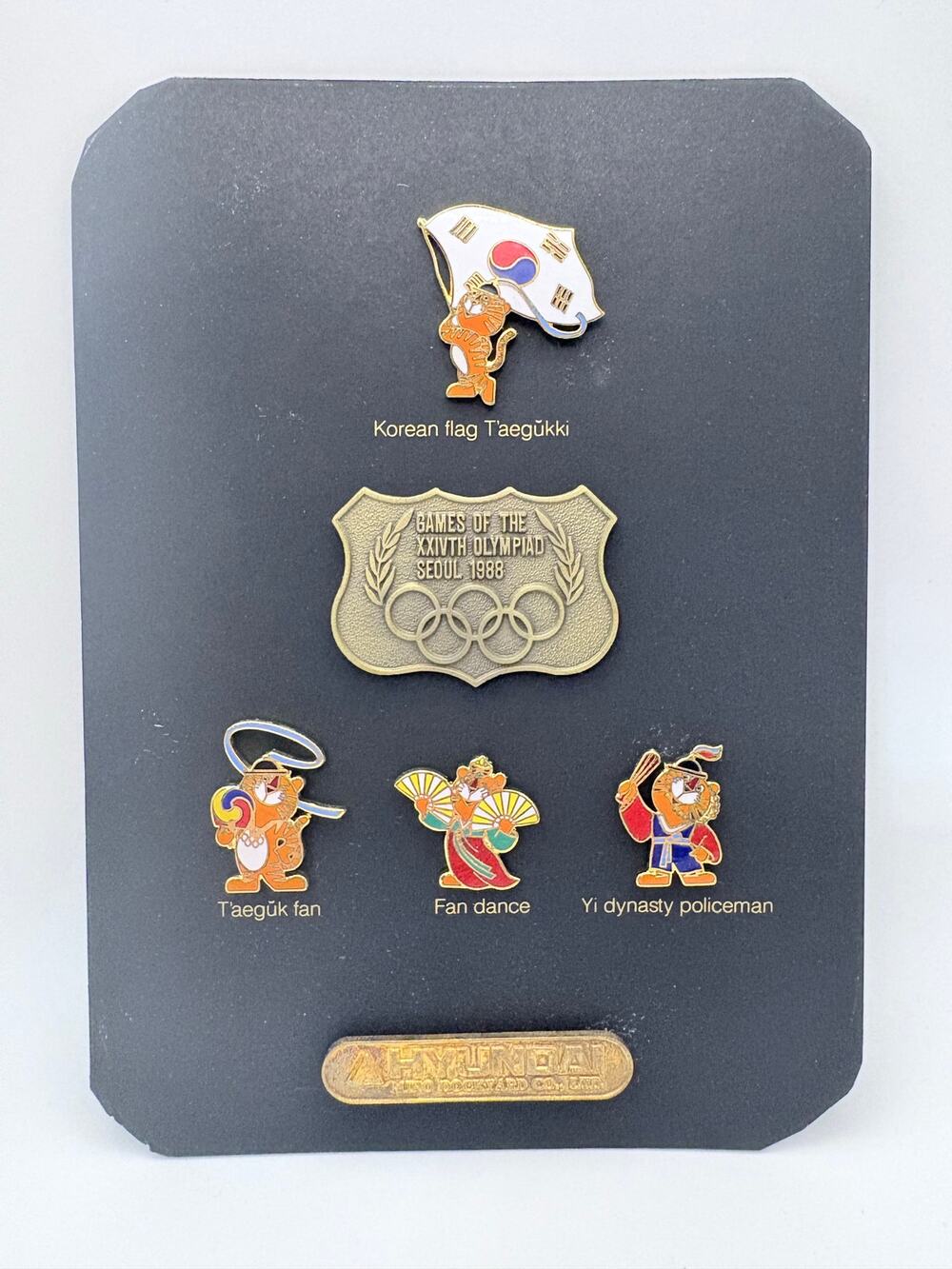 1988 Seoul Korea Olympics Games Mascot Hodori Pin Set of 4